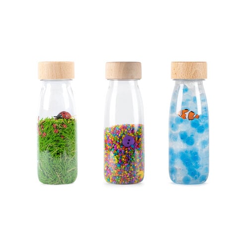 Petit Boum Petit Boum Sensory Bottles - Set of 3 Petit Boum Petit Boum Sensory Bottles - Set of 3