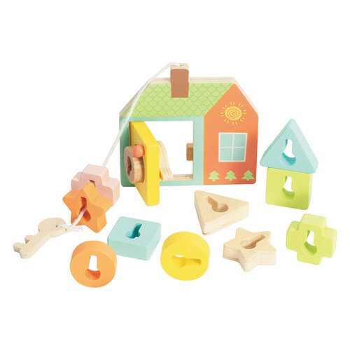 Vormen spel Sloten - Houten Motoriek Puzzel Vormen spel Sloten - Houten Motoriek Puzzel