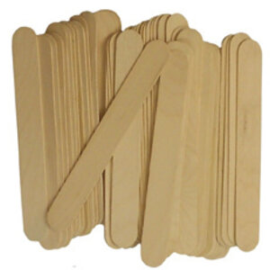 Ijslolliesstokjes Groot - Naturel - 50 st