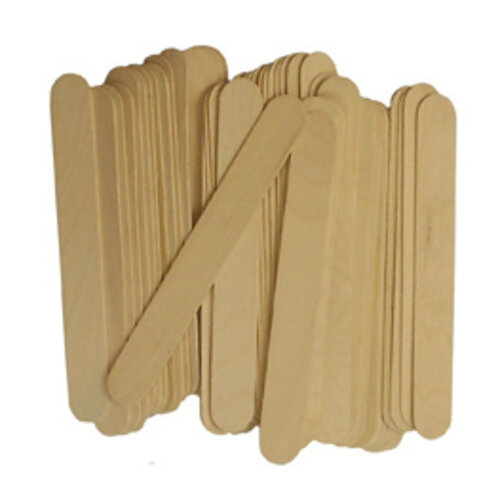 Popsicle sticks Large - Natural - 50 pcs