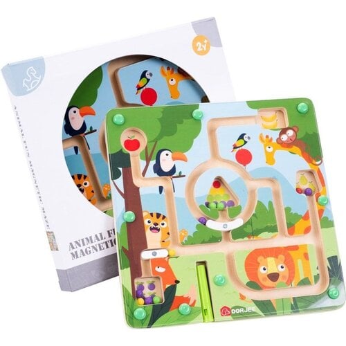 Magnetisch Labyrinth Dieren – Houten Magnetisch Doolhof met Pen
