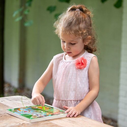 Magnetisch Labyrinth Dieren – Houten Magnetisch Doolhof met Pen