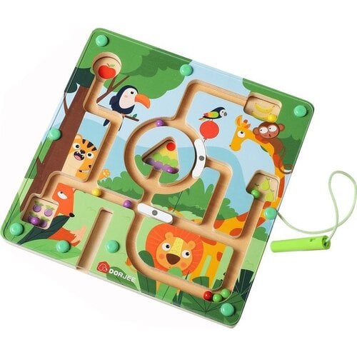 Magnetisch Labyrinth Dieren – Houten Magnetisch Doolhof met Pen
