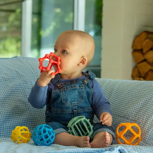 TickiT Tickit Silisoft Flexibele Ballen Set van 5 | Regenboogkleuren