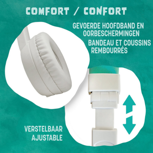 Timio Timio Hoofdtelefoon – Opvouwbare Kinderkoptelefoon 85dB