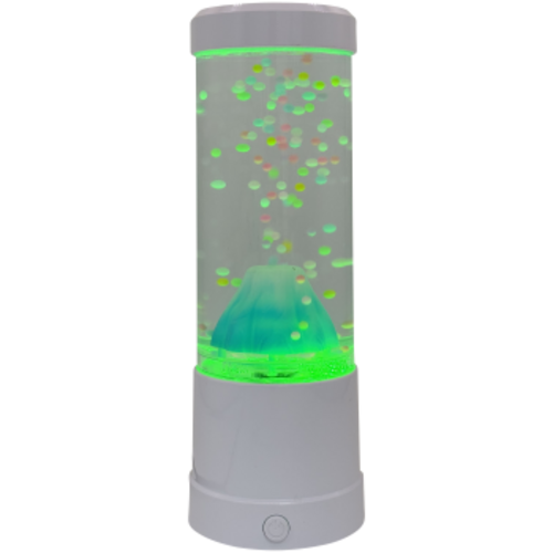 Playlearn  snoezelproducten Snoezellamp Snowmountain – Sneeuweffect lamp met kleurwisseling – rustgevende sfeerverlichting – USB of batterij – 25,5 cm