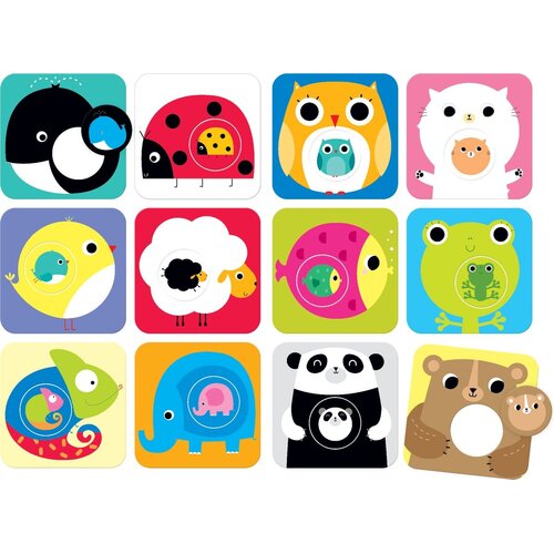 Banana Panda Banana Panda Match de Baby Puzzel – Dieren en Baby’s Koppelen (12 Puzzels)