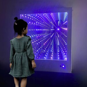 Fibre optic infinity Panel vierkant 75cm
