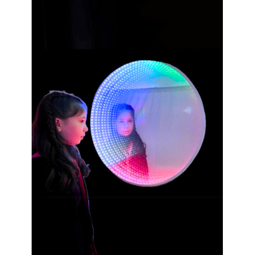 Interactieve Infinity Spiegel 60cm  met drukknoppen