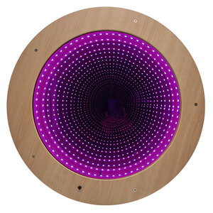 LED Infinity Light Mirror Tile with remote