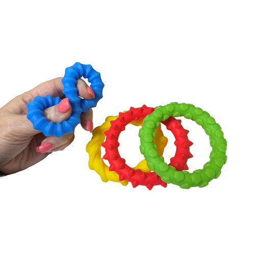 Playlearn snoezelproducten Playlearn Sensory Assorted Textured Rings – 4 Sensorische Fidgetringen met Verschillende Structuren Playlearn snoezelproducten Playlearn Sensory Assorted Textured Rings – 4 Sensorische Fidgetringen met Verschillende Structuren