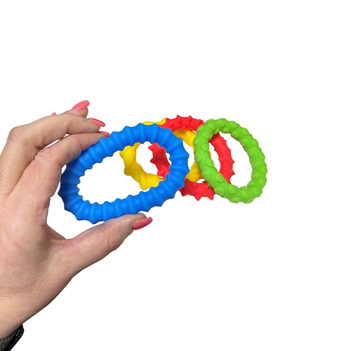 Playlearn snoezelproducten Playlearn Sensory Assorted Textured Rings – 4 Sensorische Fidgetringen met Verschillende Structuren Playlearn snoezelproducten Playlearn Sensory Assorted Textured Rings – 4 Sensorische Fidgetringen met Verschillende Structuren