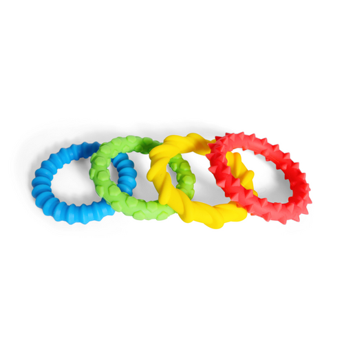 Playlearn snoezelproducten Playlearn Sensory Assorted Textured Rings – 4 Sensorische Fidgetringen met Verschillende Structuren Playlearn snoezelproducten Playlearn Sensory Assorted Textured Rings – 4 Sensorische Fidgetringen met Verschillende Structuren