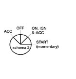 Contact schakelaar - Messing / 4 posities