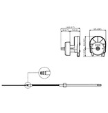Ultraflex Ultraflex T67 stuurinrichting met vertraging tot 40 kW (55pk)