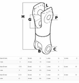 Wartelende ankerconnector RVS