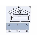 Kettingpijp RVS - Driehoekig