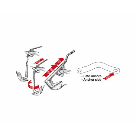 Ankerconnector gebogen, model Twist / RVS