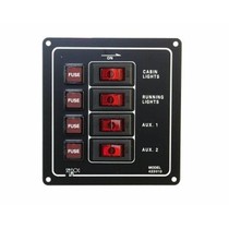 Schakelpaneel 12V - verticaal / 4 schakelaars