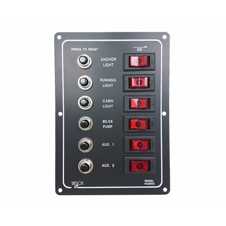 lindemann 12V schakelpaneel met automatische zekeringen