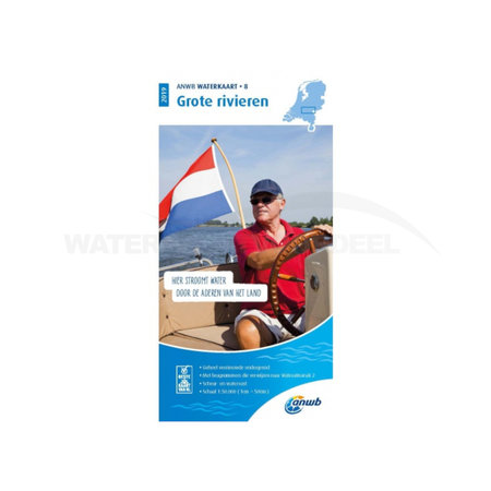 ANWB waterkaart 8 Grote Rivieren