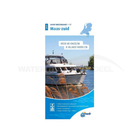 ANWB waterkaart 17 Maas-Zuid