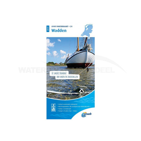 ANWB waterkaart 20 Wadden Editie