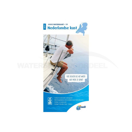 ANWB waterkaart 19 Nederlandse Kust