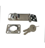 RVS overvalscharnier met sleutel