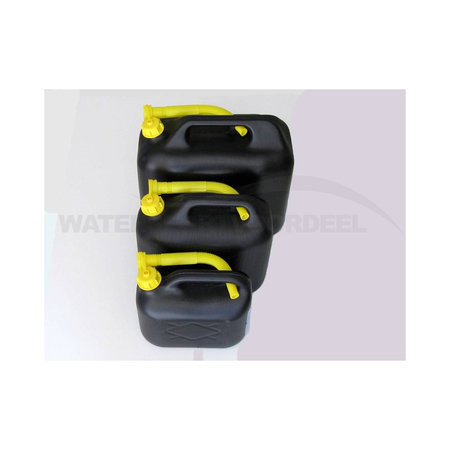 Kunststof jerrycan met flexibele tuit