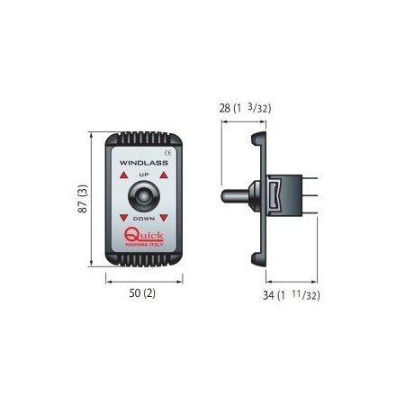 Quick Joystick-schakelaar voor ankerlier