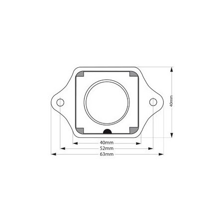 Knop incl. slot / RVS