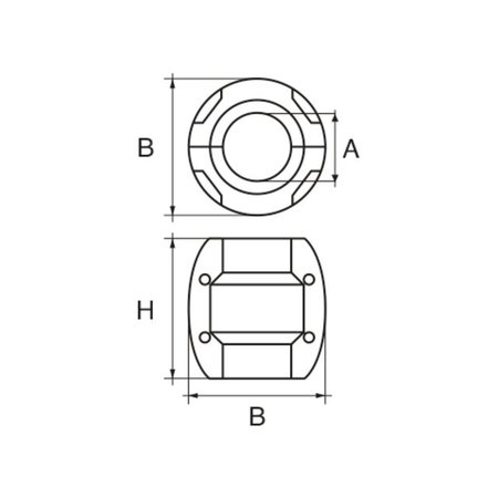 Talamex Zink Schroefas anode bolvorm