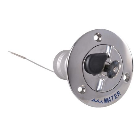 Talamex Dekvuldop RVS met sleutel