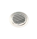 RVS Ventilatierooster rond met vliegenhor