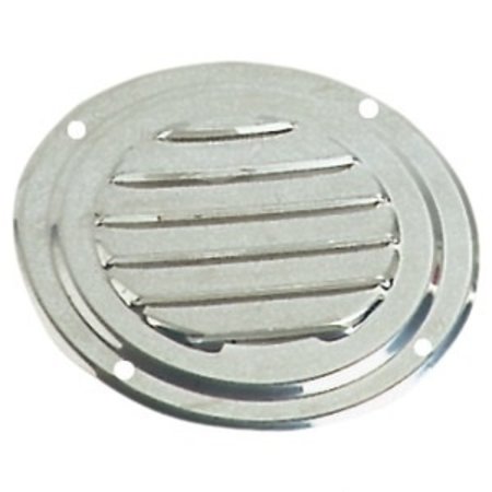RVS Ventilatierooster rond met vliegenhor