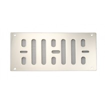 RVS Ventilatierooster - Rechthoekig met hor