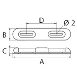 Aluminium anode opschroefbaar