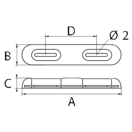 Anode opschroefbaar Zink