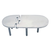 Scharnier met schroefdraad - gegoten / RVS A4-AISI316