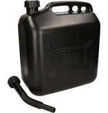 Kunststof jerrycan met flexibele tuit