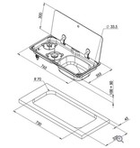 allpa Kooktoestel en spoelbak