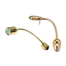 Flexibele messing kaartleeslamp