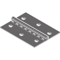 Vlakscharnier / RVS - 40x60mm