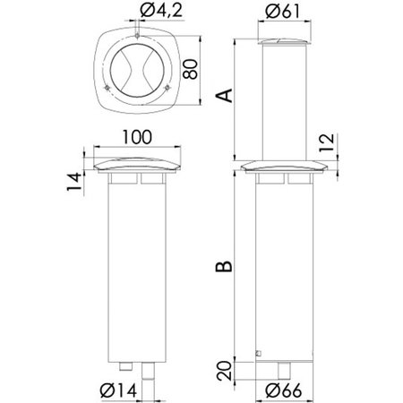 Boottafel lamp