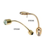 Flexibele messing kaartleeslamp