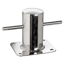 RVS bolder met voetplaat