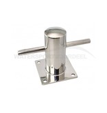 Bolder RVS met lange stokken