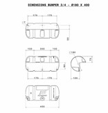 Plastimo Steigerfender Bumper® 3/4 rond