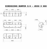 Plastimo Steigerfender Bumper® 3/4 rond